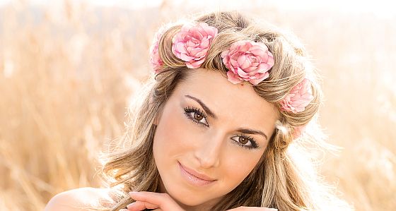 Blumenkranz für die Braut