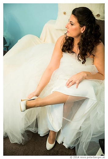 Bewegen im Brautkleid