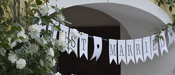 Just Married - Glückwünsche für das Brautpaar