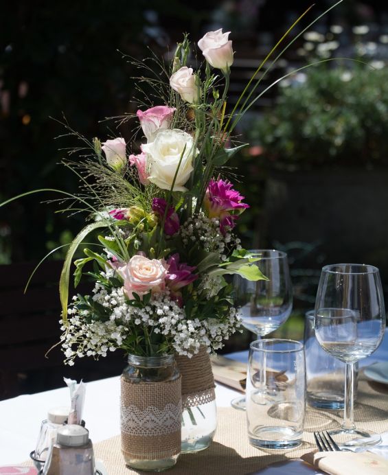 Catering auf der Gartenhochzeit